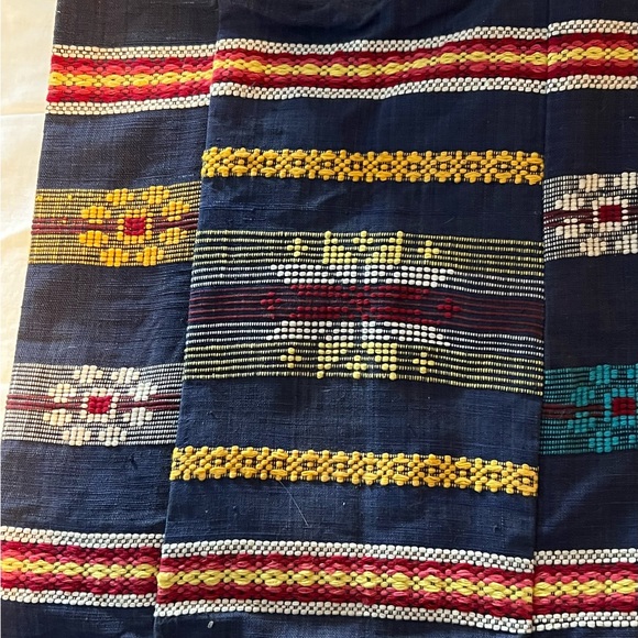 Nepalese handbag in Navy with multiple patterns. - Picture 4 of 12